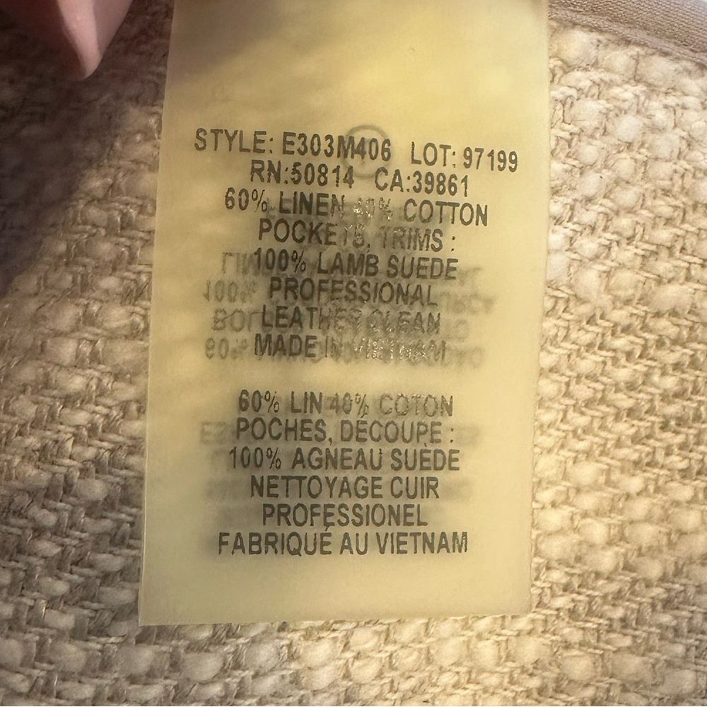 Elie Tahari Linen Cotton Jacket Women's Size Small P - Picture 8 of 9